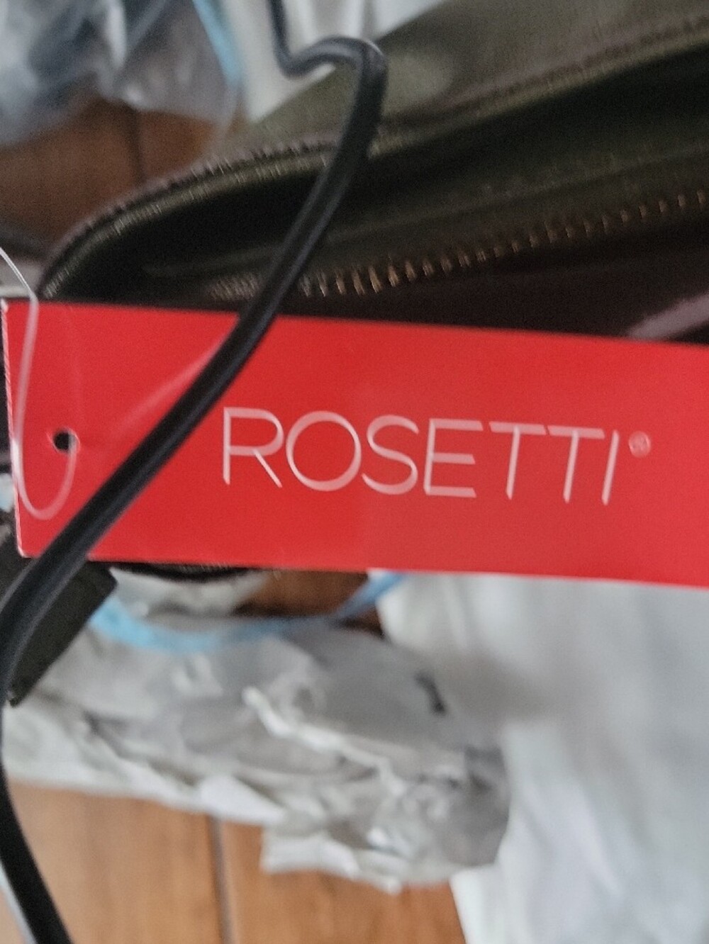 NWT Rosetti Olive Green Shoulder Bag with Laser-Cut Detail - Picture 11 of 11